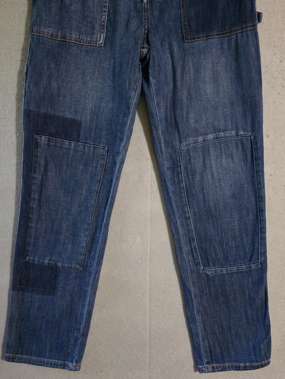 Pilcro And The Letterpress Anthropologie Patchwork Carpenter Jeans Size 28 - Picture 8 of 11